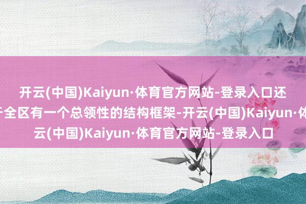 开云(中国)Kaiyun·体育官方网站-登录入口还需要在宏不雅层面关于全区有一个总领性的结构框架-开云(中国)Kaiyun·体育官方网站-登录入口