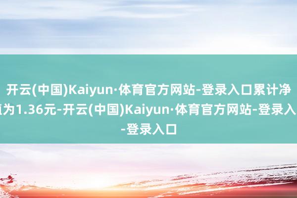 开云(中国)Kaiyun·体育官方网站-登录入口累计净值为1.36元-开云(中国)Kaiyun·体育官方网站-登录入口