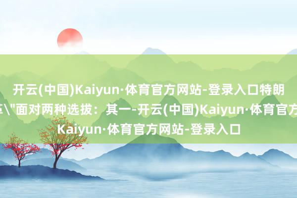 开云(中国)Kaiyun·体育官方网站-登录入口特朗普新政府