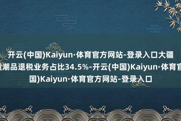 开云(中国)Kaiyun·体育官方网站-登录入口大疆、华为等深圳国货潮品退税业务占比34.5%-开云(中国)Kaiyun·体育官方网站-登录入口