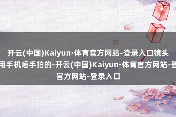 开云(中国)Kaiyun·体育官方网站-登录入口镜头是工友用手机唾手拍的-开云(中国)Kaiyun·体育官方网站-登录入口